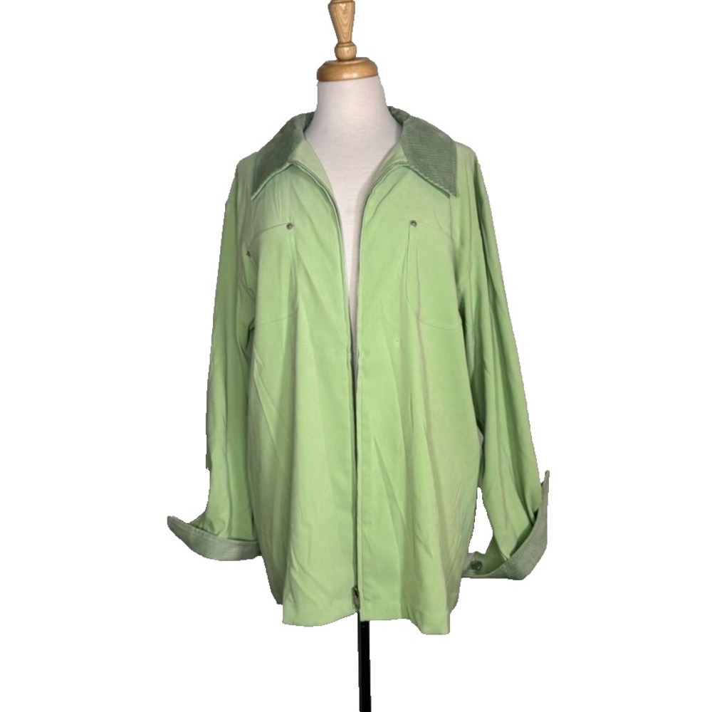 Denim & Co. Green Light Outdoor Jacket Womens Large